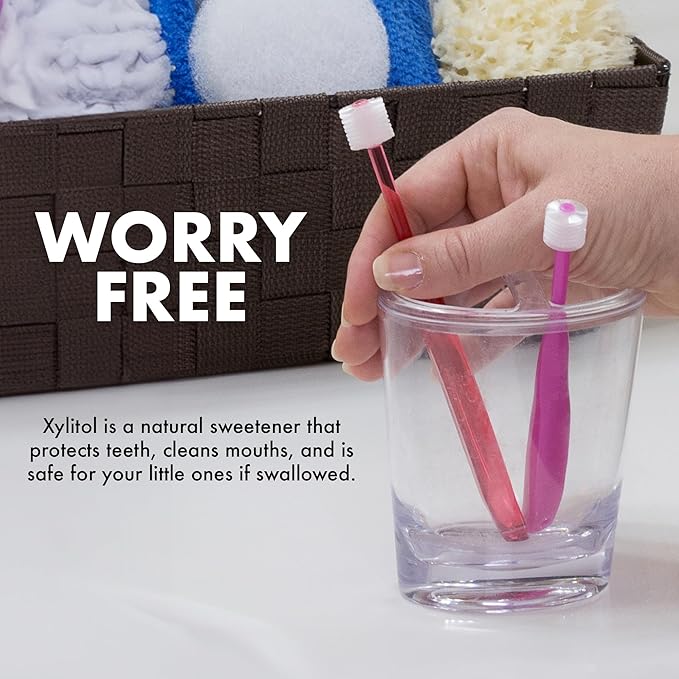 Brilliant Oral Care Kids Fluoride Free Toothpaste, Spry Gel with Xylitol, Strawberry Banana Flavor for Ages 3+ Months, 2 fl oz, 1 Pack