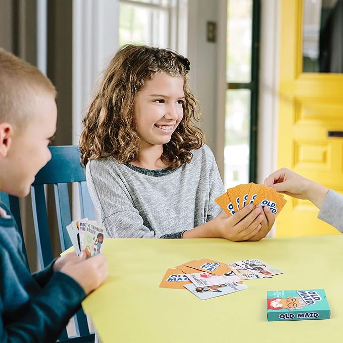 LotFancy Card Games for Kids, 6 Decks, Go Fish, Old Maid, Crazy Eights, Memory Match, Slap Jack, Animal Playing Cards, Easter Basket Stuffers, Stocking Stuffers