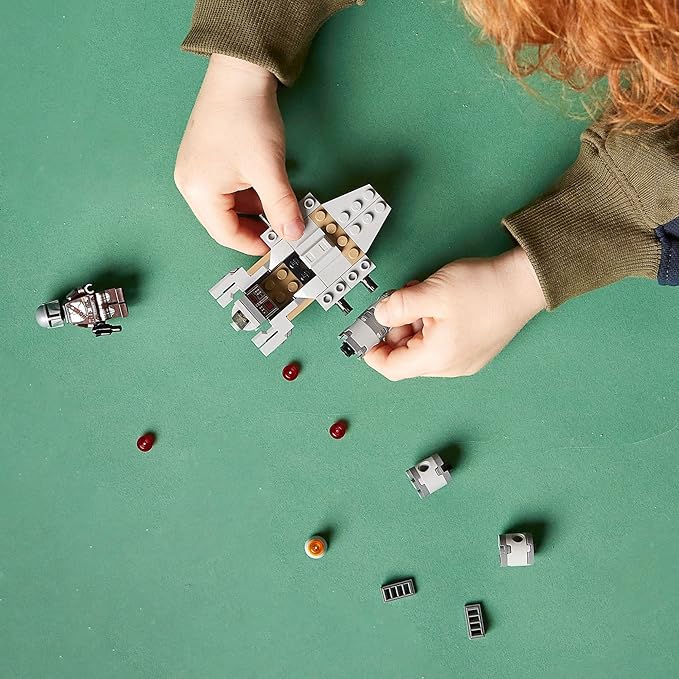 LEGO Star Wars The Razor Crest Microfighter 75321 Toy Building Kit for Kids Aged 6 and Up; Quick-Build, Stud-Shooting Star Wars: The Mandalorian Gunship for Creative Play (98 Pieces)