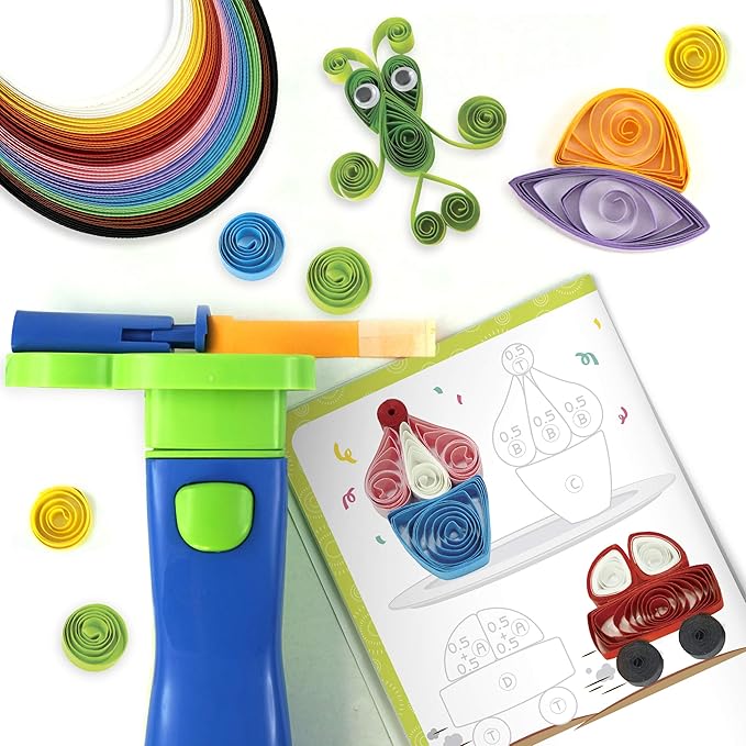 Quill On Spyrosity Super Quiller with Electric Quilling Tool | Paper Quilling Kit | Crafts for Girls Ages 8-12 | Craft Kit | 8 Year Old Girl Birthday Gift