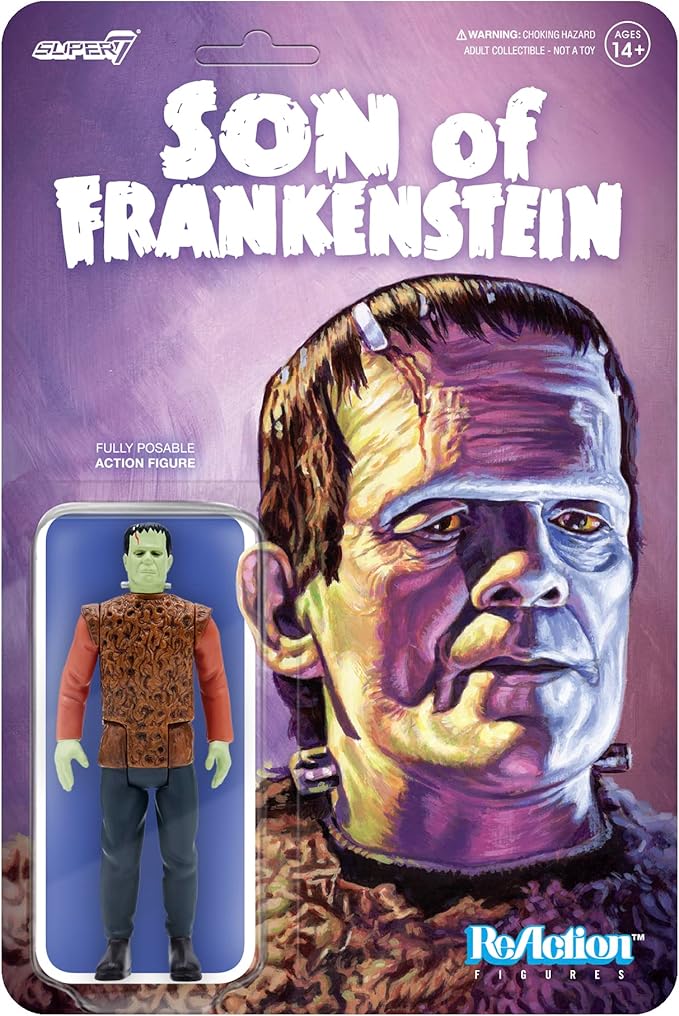 Super7 Universal Monsters Son of Frankenstein The Monster - 3.75" Universal Monster Movies Action Figure Classic Movie Collectibles and Retro Toys