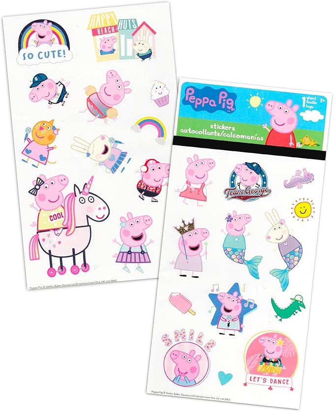 Peppa Pig Ultimate Coloring Activity Set for Kids ~ Peppa Pig Arts and Craft Bundle with Watercolors, Stickers and More (Peppa Pig Art Activities)