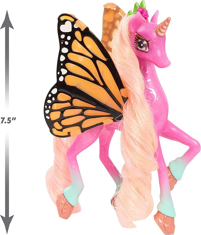 Shimmercorns Sparkle Makeover Shimmercorn, Fern, Unicorn, Girls Activity Set, 11 Pieces, Kids Toys for Ages 3 Up by Just Play