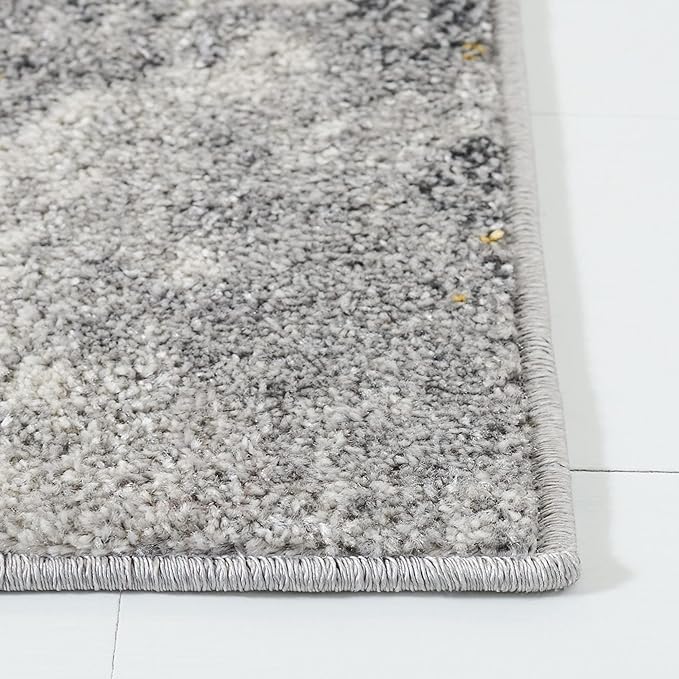 SAFAVIEH Adirondack Collection Area Rug - 9' x 12', Grey & Yellow, Modern Abstract Design, Non-Shedding & Easy Care, Ideal for High Traffic Areas in Living Room, Bedroom (ADR134H)