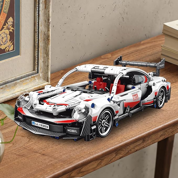 540 Piece Sports Car Model Building Kit for Kids,Teens and Adults,MOC 1:18 Racing Pull Back Car Model Building Set,STEM Educational Building Toy Car,Christmas Birthday Gift for Boy Girl Age 6+