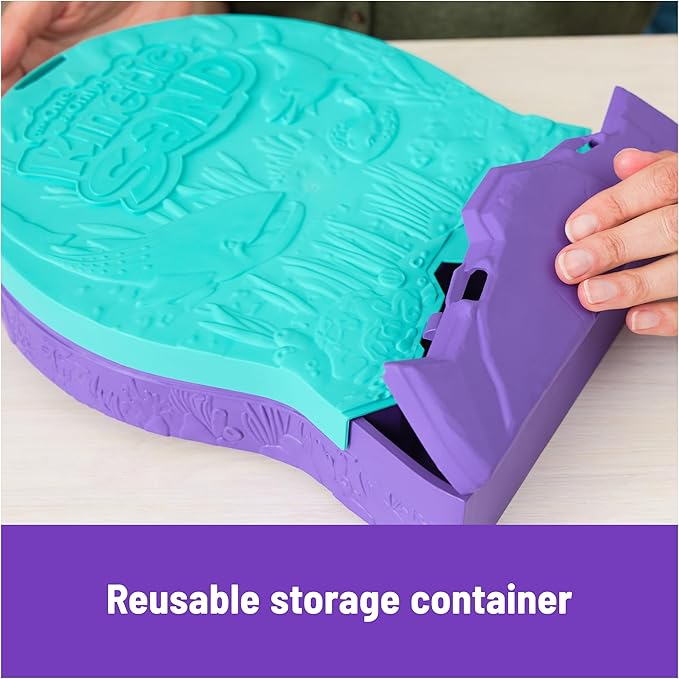 Kinetic Sand, Project Planet Deep Sea with 24oz Play Sand & Sea Creature Tools, Sustainably Minded Eco Friendly Materials, Sensory Toys for Kids