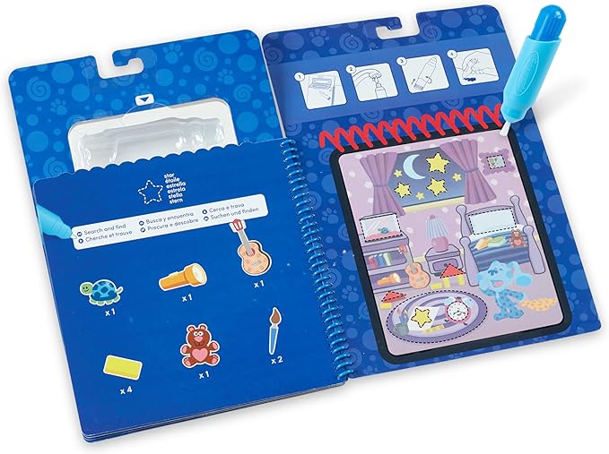 Melissa & Doug Blues Clues & You! Water Wow!! Shapes Water Reveal Travel Book | Activity Pad | 3+ | Gift for Boy or Girl