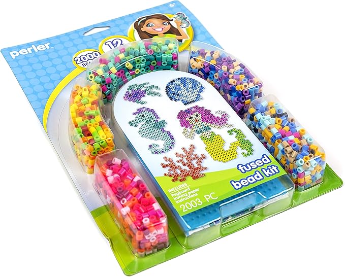 Perler Beads Mermaid and Ocean Animals Fused Bead Kit, 2002pc.