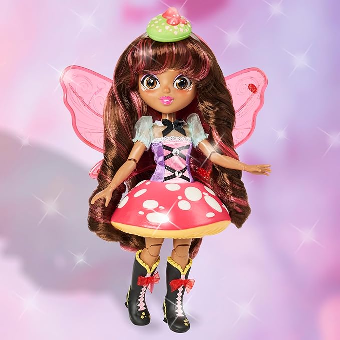 Sunny Days Entertainment Fidgie Friends Fairie Garden, Butterfly-Winged Fashion Doll with Fidget Features