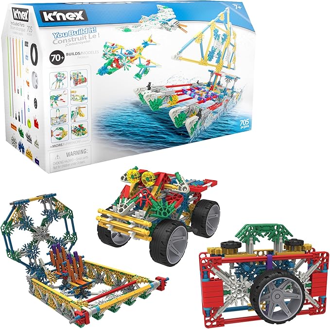 K’NEX Imagine: 70 Model Building Set – 705 Pieces, STEM Learning Creative Construction Model for Ages 7+, Interlocking Building Toy for Boys & Girls, Adults - Amazon Exclusive