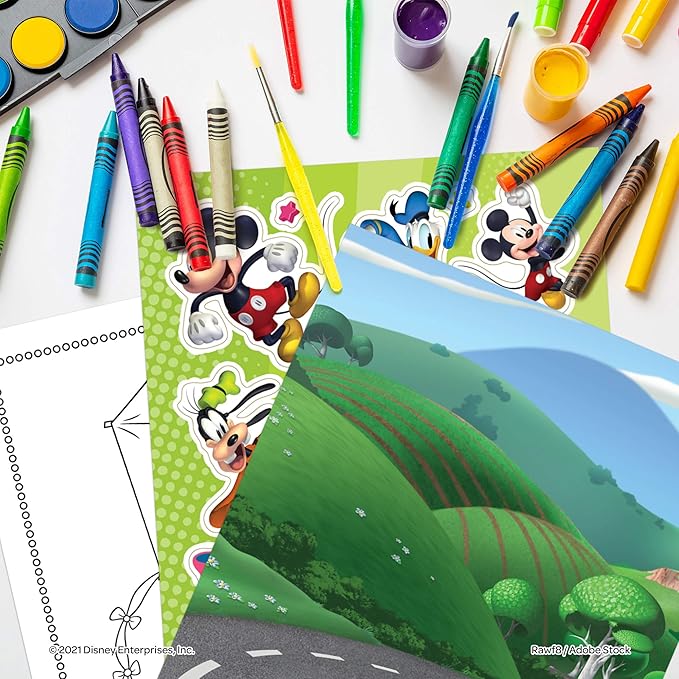 Disney Mickey Mouse & Minnie Mouse 192-Page Coloring and Activity Book with Stickers 46251 Bendon