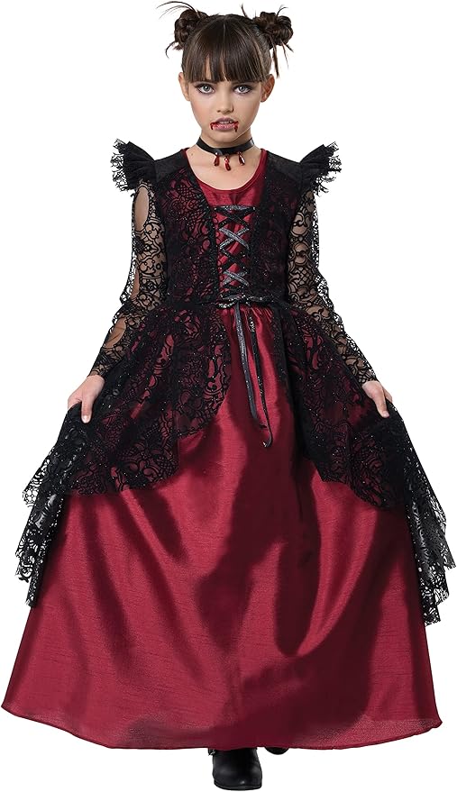 California Costumes Girls Gothic Lace Vampire