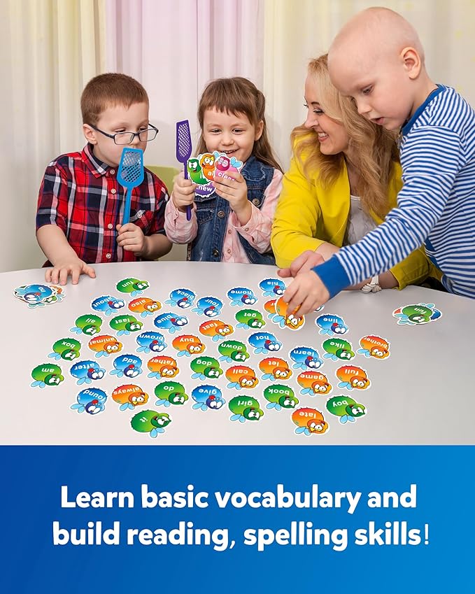 Coogam Sight Words Learning Game, Dolch Word Literacy Flash Cards Reading Phonic Toy with 400 Fry Sight Words List, Educational Montessori Toy Game for 3 4 5 Year Old Kids