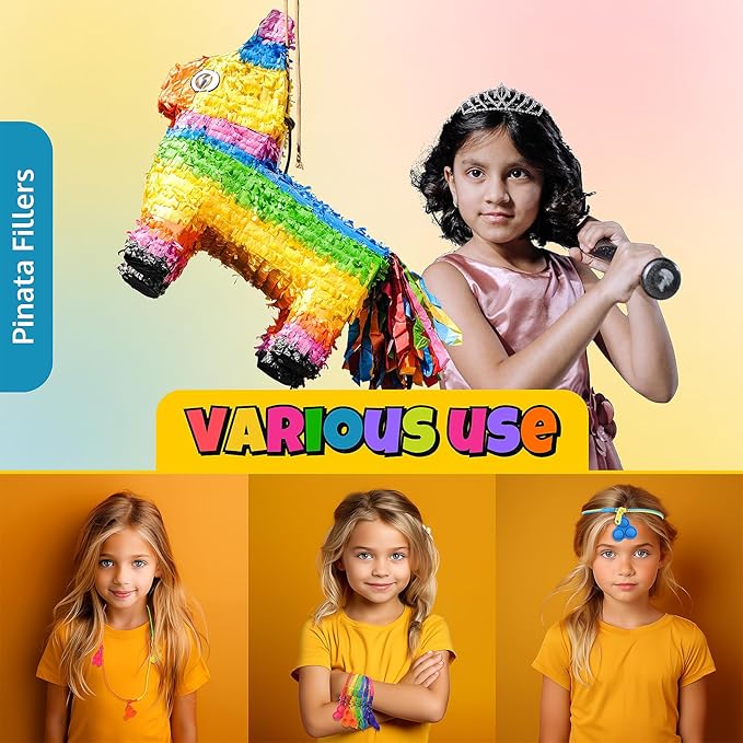 UpBrands 72 Fidget Party Favors for Kids Upgraded Zipper Pop-it Bracelets, ADHD Fidget Toys Poppers, Gifts for Kids Bulk Kit for Birthday Party, Easter Egg & Pinata Fillers