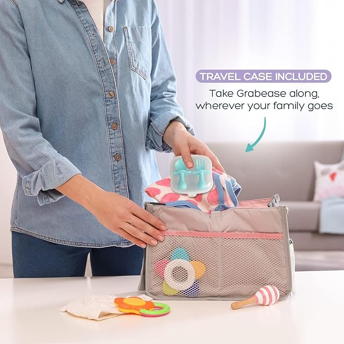 Grabease Baby & Toddler Utensils - Spoons & Forks - BPA-Free & Phthalate-Free, Cutlery Set for Baby & Toddler