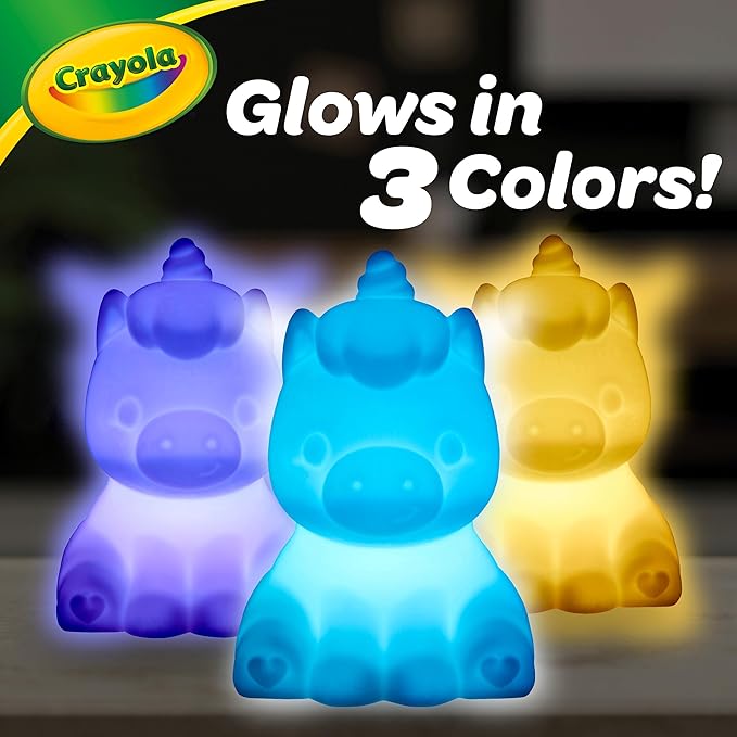 Crayola Light Ups - Unicorn, Reusable Holiday Craft, Glow In The Dark, Unicorn Gift for Kids, Decoration Craft, Toys & Gifts for Kids