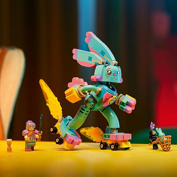 LEGO 71453 DREAMZzz Izzie and Bunchu The Rabbit, Building Figure with Rollers, 2 Construction for Imaginative Game Based on TV Series, Animal Toys for Children, Boys, Girls from 7 Years Old