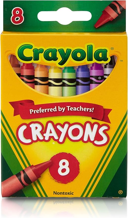 Crayola Crayons, School Supplies, Classic Colors, 8 Count