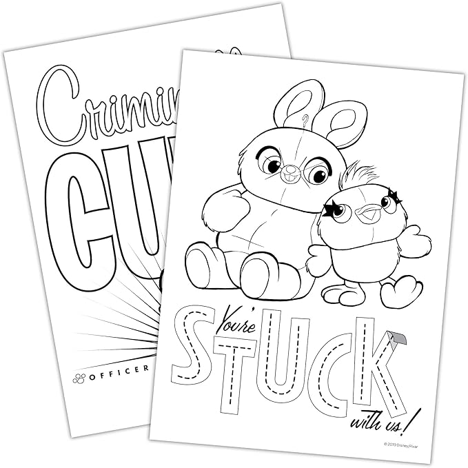 Disney Toy Story 4 Official Coloring Book with Paints and Crayons, Multicolor