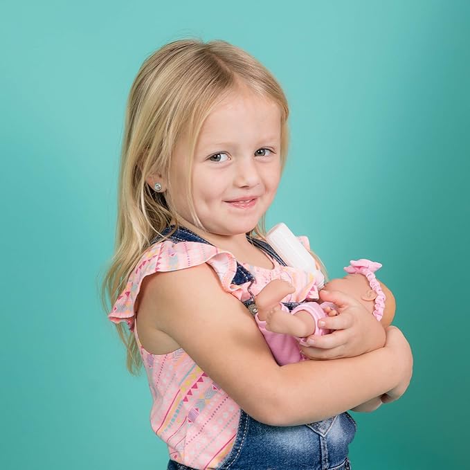 Adora Amazon Exclusive Sweet Babies Collection, 11” Soft and Cuddly Girl Baby Doll | Machine Washable, Birthday Gift For Ages 1+ - Baby Girl Dino