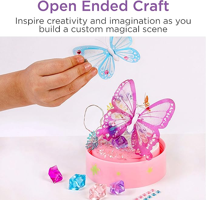 Creativity for Kids Butterfly Fairy Lights Craft Kit - Makes 1 Butterfly Night Light for Kids