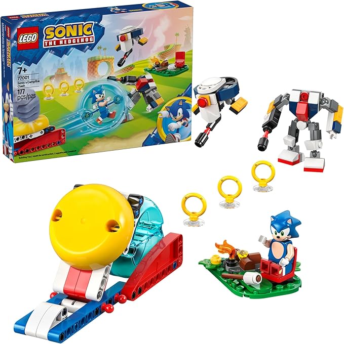 LEGO Sonic The Hedgehog : Sonic’s Campfire Clash, Collectible Gaming Toy for Kids and Video Game Fans, Fun Buildable Playset for Boys and Girls Aged 7 and Up 77001