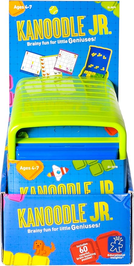 Educational Insights Kanoodle Jr. Classroom Pack of 10, 60 Puzzles in Each Game, Ages 4+