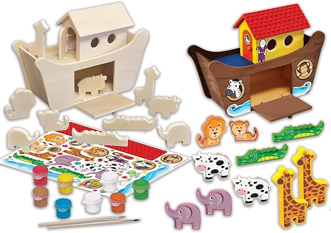 Works of Ahhh... Craft Set - Noah‘s Ark Premium Wood Paint Kit