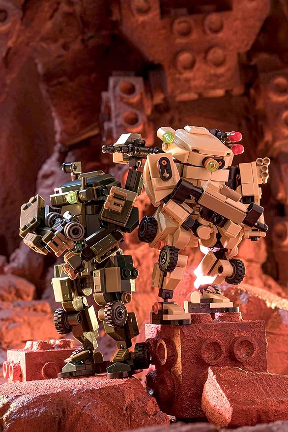 MyBuild Mecha Frame Armed Forces Stryker 5020 - Desert Armor Robot Blocks Toy Building Bricks for Children to Adult Mech Fans