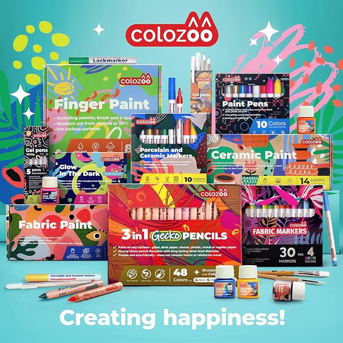 3 In 1 Colouring Pencils | 24 Colours Set inc. Brush And Sharpener | Non-Toxic And Vegan Colours For Ages 3 And Up