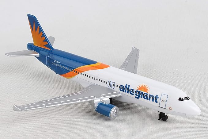 Daron Allegiant Air Airport Playset with Die-Cast Metal Model Airplane with Plastic Parts, Cars and Transportation Toys for Kids Ages 3+