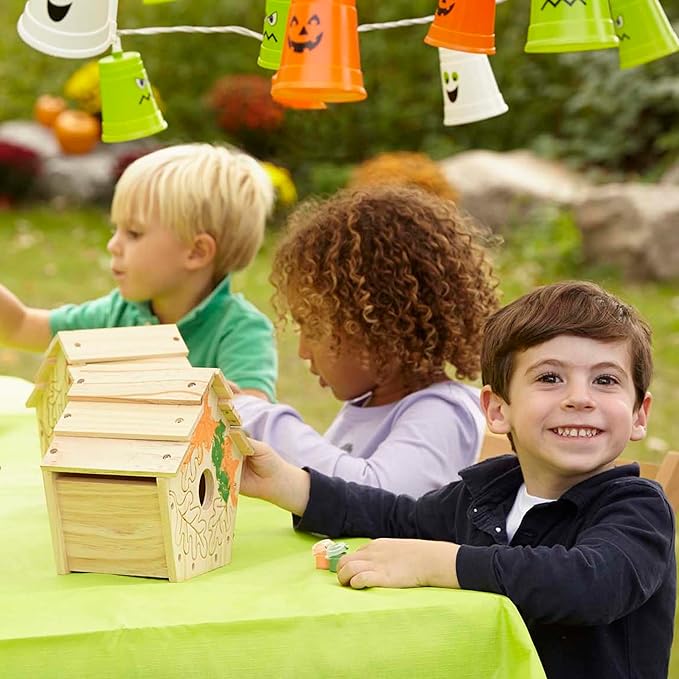 Melissa & Doug Created by Me! Birdhouse Build-Your-Own Wooden Craft Kit | DIY Bird House Kit For Kids
