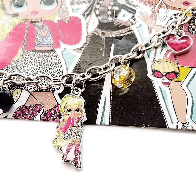 UPD Girls Beaded Charm Bracelet (LOL OMG)