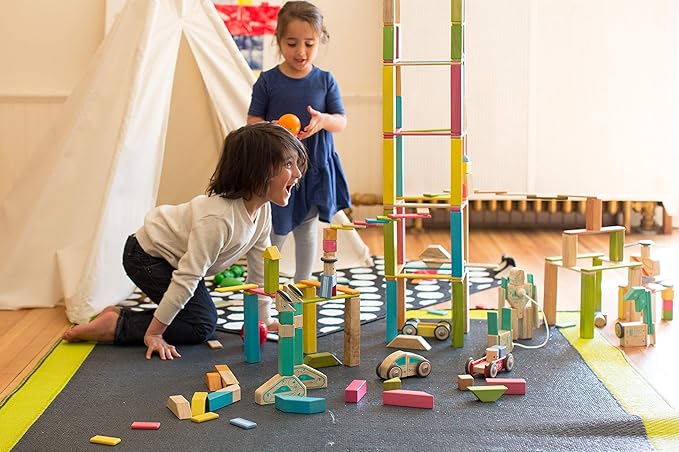 6 Piece Tegu Travel Pal Magnetic Wooden Block Set, Tugboat