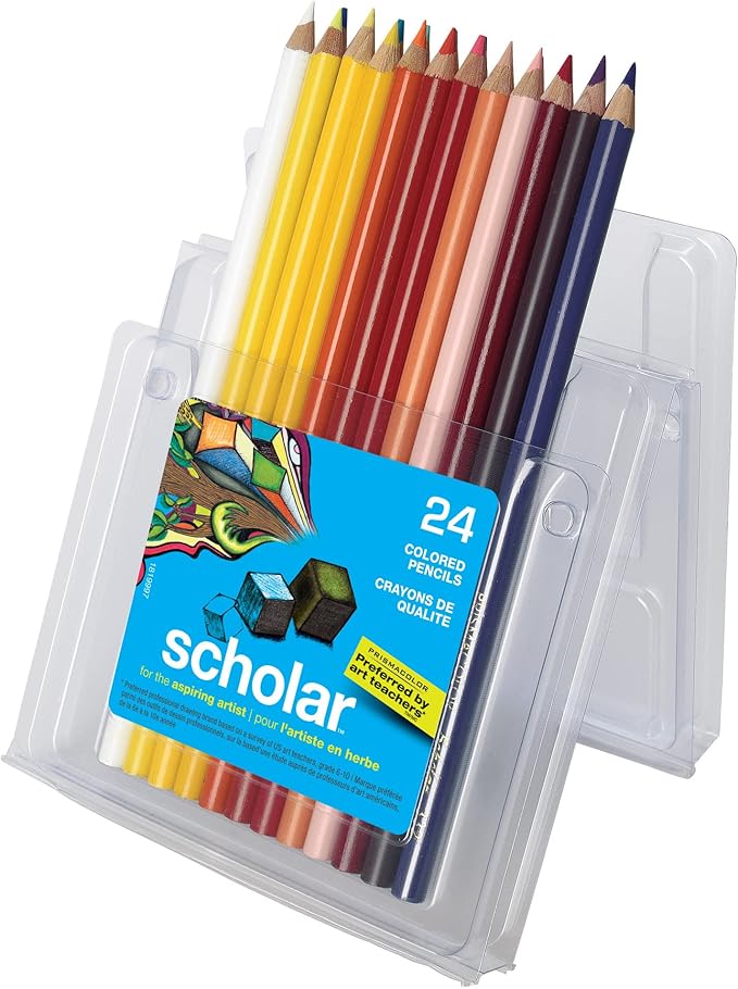 Prismacolor Scholar Colored Pencils, Adult Coloring, 24 Pack