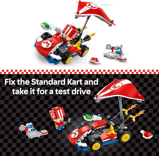 LEGO Super Mario: Mario Kart Standard Kit - Collectible Toy Building Set for Kids, Boys and Girls, Ages 7+ - Nintendo Mario Kart Toy for Fans - Gift Idea for Birthdays - 72032