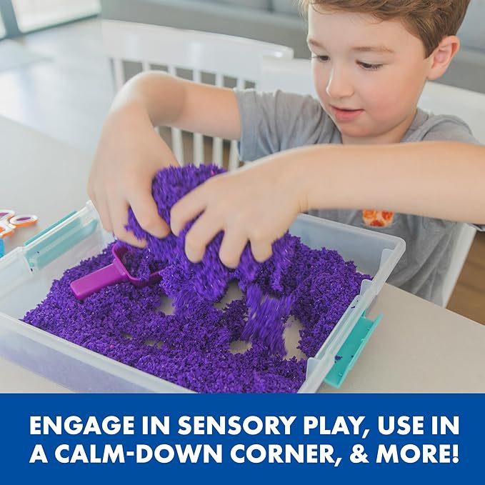 Educational Insights Playfoam Pluffle for Sensory Bins 4-Pack - Red, Pink, Blue & Purple Sensory Bin Filler for Sensory Table, Great for Sensory Play