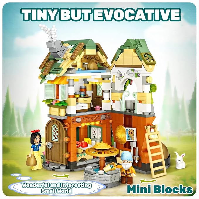 Tree-Like House Toys Building Sets Creative Forest Tree-House Mini Building Sets for Girls Boys Age 8+, 709 PCS with 2 Mini-Figures