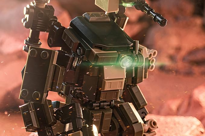 MyBuild Mecha Frame Armed Forces Stryker 5019 - Green Armor Robot Blocks Toy Building Bricks for Children to Adult Mech Fans