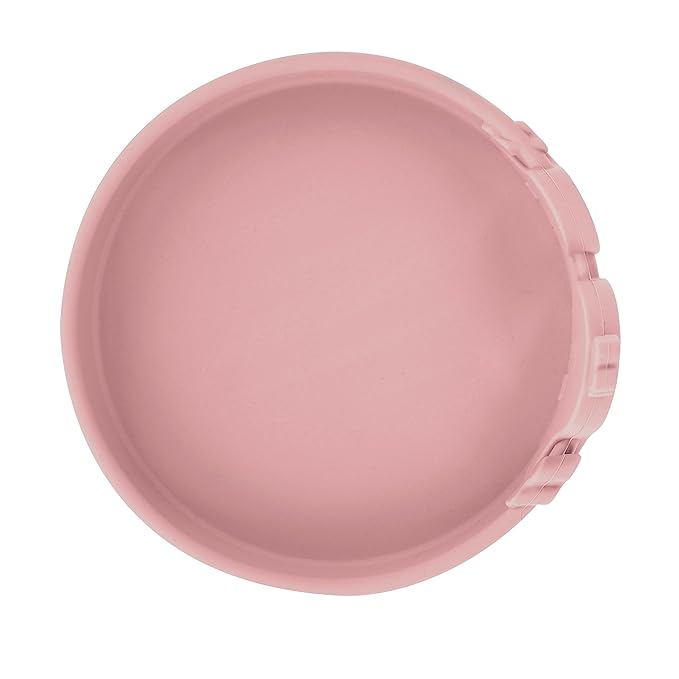 Nuby Animal Friend Silicone Round Plate - Toddler Plate - 6+ Months - Pink Whale Plate