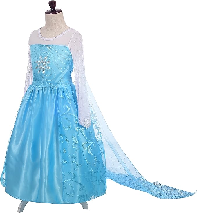 Dressy Daisy Toddler Little Girls' Ice Princess Dress Costume Birthday Halloween Christmas Fancy Party Dresses