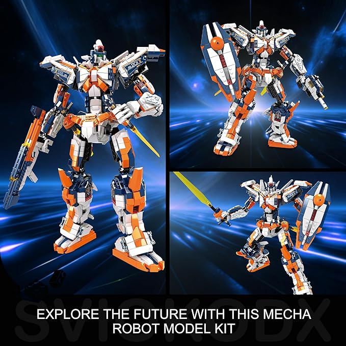 SVIOKODX Mecha Building Block Sets,Liberator of Firmaments Robot Model Kits for Adults,Cool Bricks Mech，Collectible Kits for Kids Boys 8+ (1451 PCS)