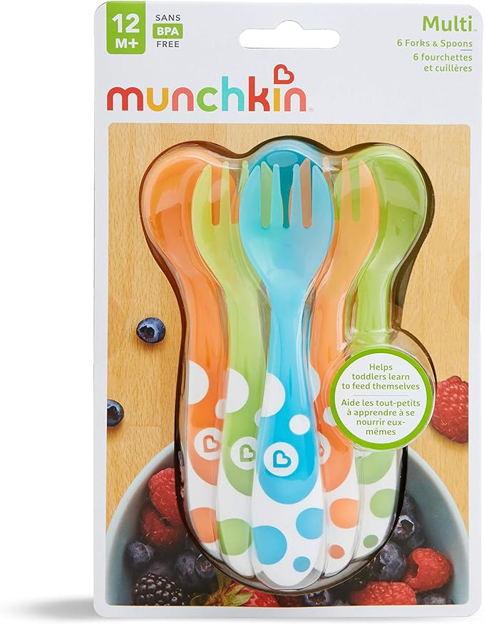 Munchkin® Multi™ Toddler Forks and Spoons, 6 Pack