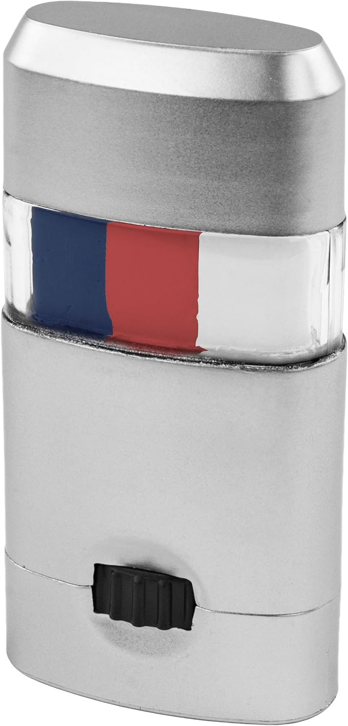 Patriotic Trio Face Paint Set - Red, White, and Blue - Easy Apply & Remove, Smudge-Proof, Skin-Safe, Ideal for Sports & National Holidays, Theatrical Makeup