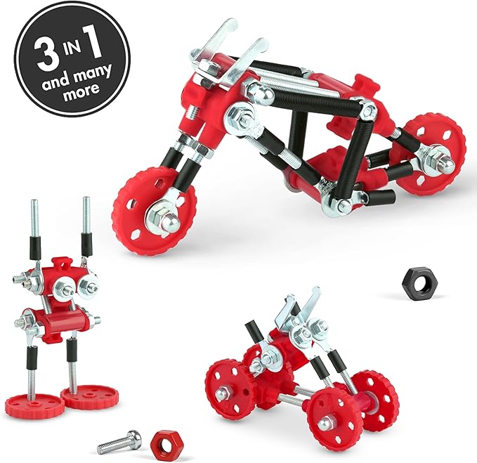 Stem Building Toys, ChopperBit Educational Build Your Own Robot Toy for Kids 8+ Year Old Boys and Girls, Stem Toys Engineering Kit, Motorcycle Vehicle Construction Toys Steam Gift