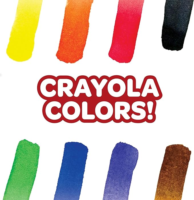 Crayola Washable Watercolor Paint Sets for Kids (12ct), Classroom Arts & Crafts, Bulk Classroom Paint for Kids, 8 Colors, 3+