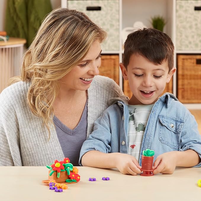 Play-Doh Grow Your Garden Toolset Made with Sustainable Plastics, 20 Accessories, 8 Colors, Kids Toys for 3 Year Old Boys & Girls & Up