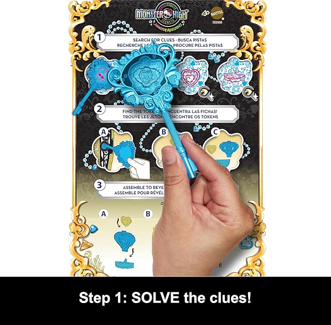 Monster High Skulltimate Secrets Doll & Accessories Set, Monster Mysteries Cleo De Nile with Dress-Up Closet & 19+ Surprises Including Clothes