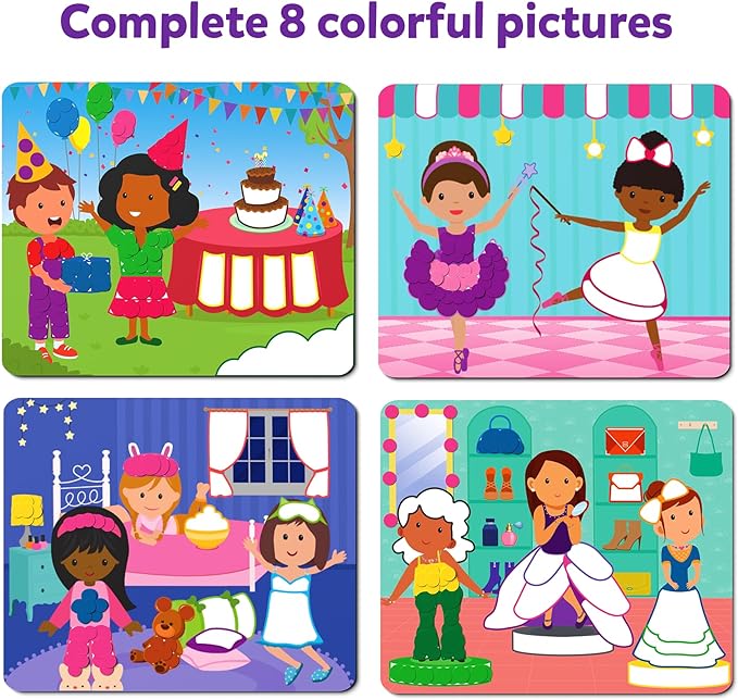 Skillmatics Art Activity - Dot It Dress Up, No Mess Sticker Art for Kids, Scrapbooking, DIY Craft Kits, Gifts for Boys & Girls Ages 3, 4, 5, 6, 7