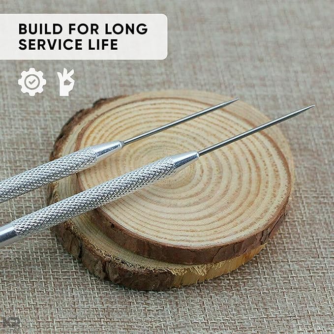 KETAR 4Pcs Modeling Clay Sculpting Tools Stainless Steel Clay Pottery Sculpting Tools Carving Tool Set Modeling Clay Tools Set - Modeling Clay Artist Needle Set Pottery Clay Cutter Art Kit